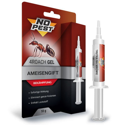 NO PEST Gel cebo veneno contra hormigas, cucarachas y pececillos de plata 10g