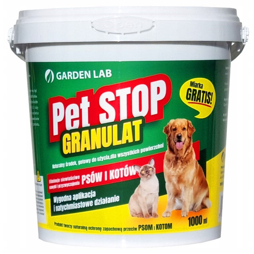 PET STOP GRANULAT Ein natürliches Mittel zum Schutz gegen Hunde und Ka –  HexGuard.eu