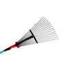 Garden rake with adjustable width