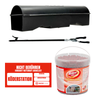 Bait station SET with gripping aid, 500g rat poison and 2 warning stickers